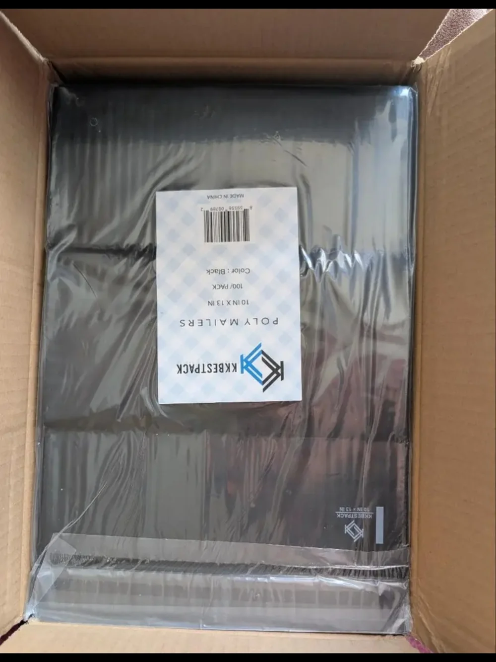 1000PCS 10×13 BLACK SHIPPING BAGS SELF-SEAL POLY MAILERS, LARGE MAILING BAGS